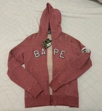 BAPE zip up Red hoodie - M 