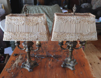 Pair of Beautiful Old Victorian Style Lamps