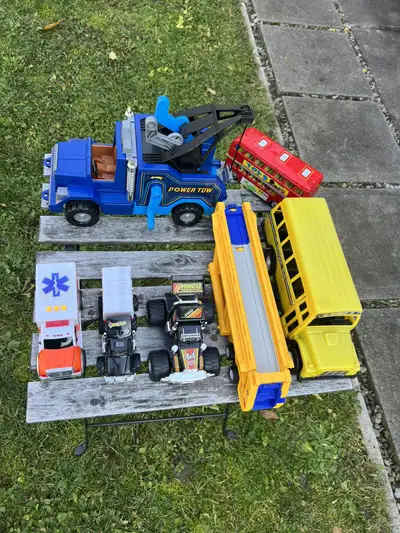 Vintage 1982 Fisher Price Power Tow Truck and others, View more