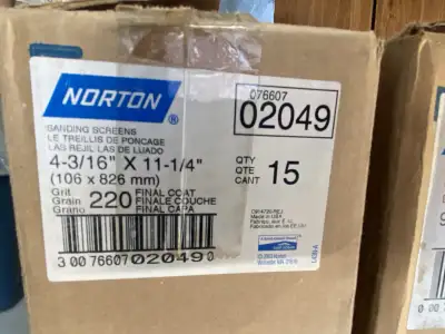 Norton Sanding Screens (4-3/16” x 11-1/4”, 220 Grit), View more