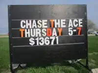 CHASE THE ACE RIVERCREST MOTEL WEST ST. PAUL THURSDAY $13,671.