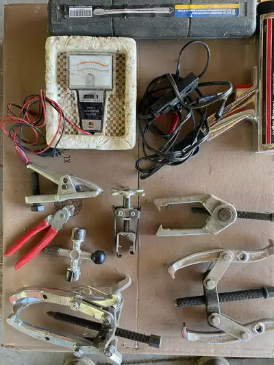 Automotive Tools Timing Gun, Thachometer Meter, 2 heavy duty Socket Sets, The blue socket size 2”-7/...