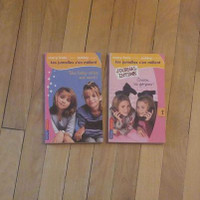 2 livres: $1. chacun. Par MARY-KATE ET ASHLEY OLSEN.8 ans &+.