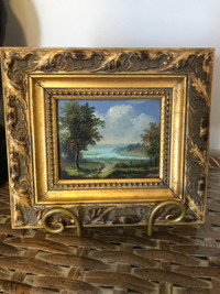  Little oil painting with frame