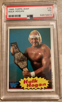 Hulk Hogan Rookie Card Topps PSA 7