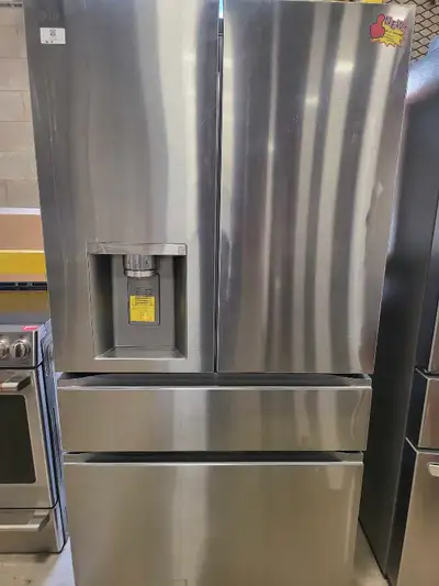 This LG 36-inch fridge boasts a spacious interior and convenient French door design, perfect for any...