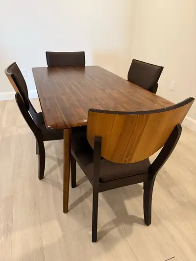 Dining table and chairs, View more