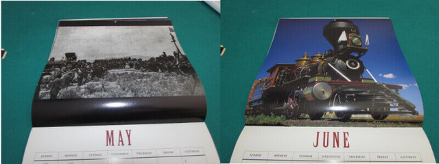 TRAIN CALENDAR & VIA TRAIN CARDBOARD CUTOUTS TO BE ASSEMBLED in Arts & Collectibles in North Bay - Image 4