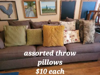 Assorted Throw Pillows, View more