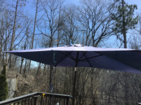 Patio umbrella with base
