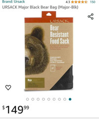 Bear Resistant Food Bag for camping, hiking etc