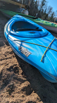 Kayak with paddle 