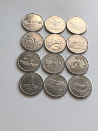 1992 provincial quarter set. Coins