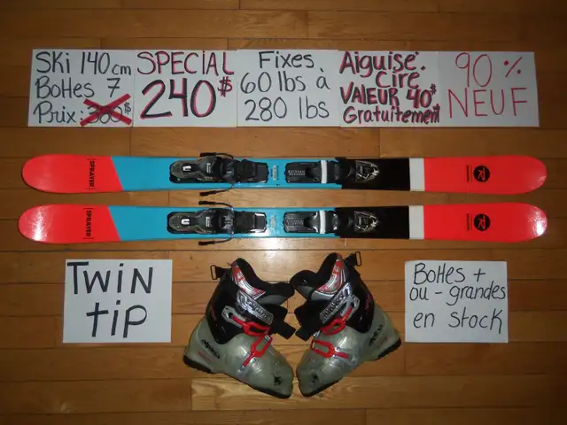 Ensembles kits ski alpin et twin tip 140 144 146 cm in Ski in Drummondville - Image 11
