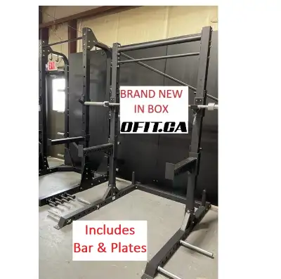 BRAND NEW Commercial Squat Rack, Bar, 175lbs Olympic Plates, View more