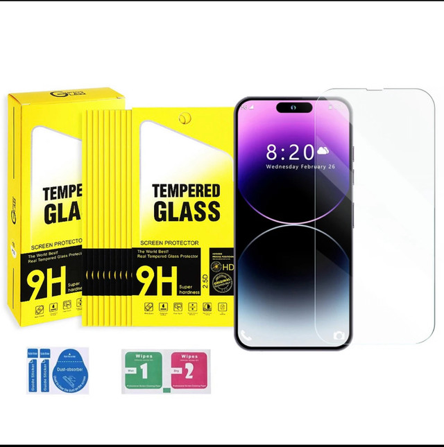 Iphone 14/ iphone 15/ Screen protector / tempered glass / screen in Cell Phone Accessories in City of Toronto