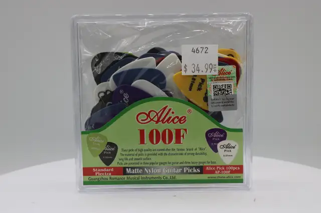 Guitar Picks Alice AP-100F Matte Nylon Guitar Picks (#4672) in Guitars in City of Halifax - Image 2