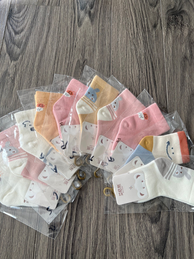 Baby Socks for 6-12 Months - 10 Pairs for $12 in Clothing - 9-12 Months in Edmonton - Image 3