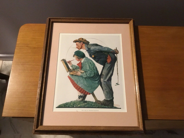 3 Framed Norman Rockwell Prints $20 Each OR All For $50 in Home Décor & Accents in Trenton - Image 2