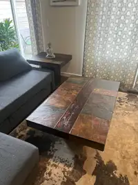 Stone Tile Coffee Cable and End Table