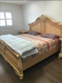 Solid Wood Modern Full Bedroom Set