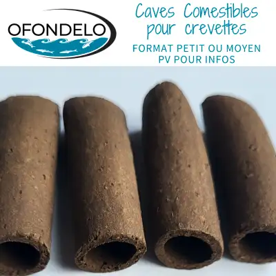 Nourriture pour crevette : Cave vendu à l'unité disponible en format petit ou moyen Venez voir nos a...
