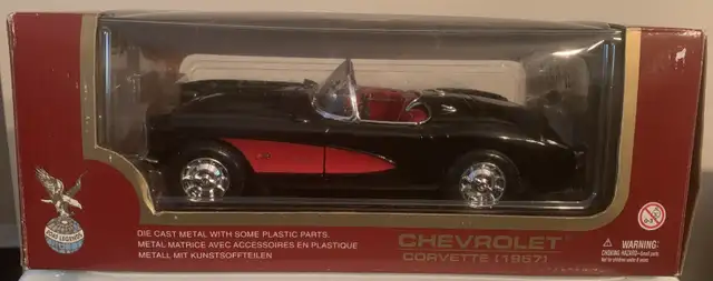 Auto miniature de collection- Chevrolet Corvette Noir/Rouge 195763848997241603120