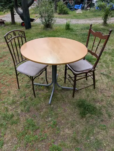 Round Kitchen Table + 2 Chairs., View more