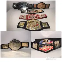 WWF WWE WCW ECW Wrestling Toy Replica Champion Belts