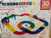 PicassoTiles 30 Piece Race Car Track