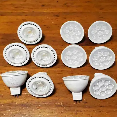 LED MR16 light bulbs x 11, View more