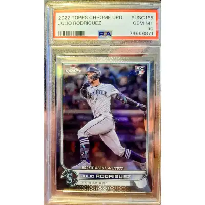 2022 Topps Chrome Julio Rodriguez Rookie #USC165 PSA MINT 10, View more