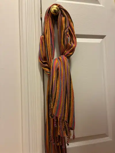 Autumn multicolour Scarf, View more