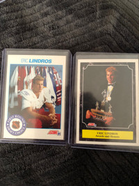Eric Lindros First Pick Draft Choice and Awards & Honors Cards