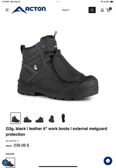 Steel Toe Work Boots - NEW, View more