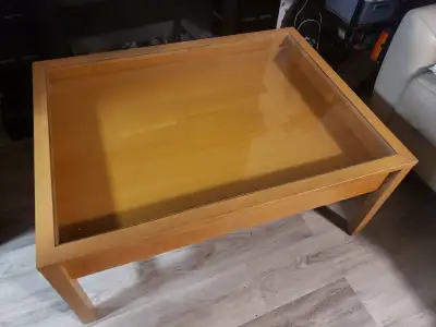 Glass Top Display Coffee Table, View more