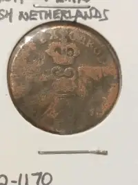 1691-1693 Spanish Netherlands liard coin, Charles II  #2012-1170