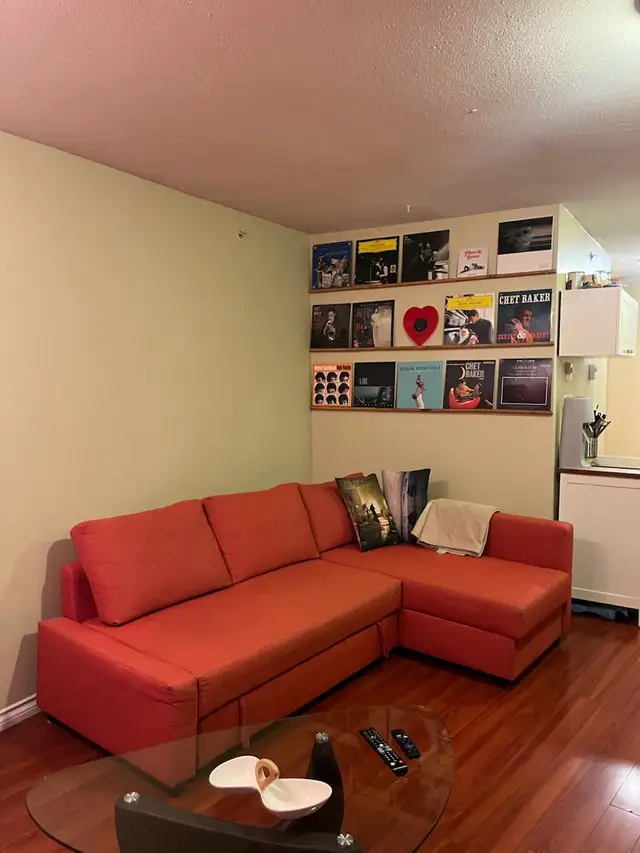 Friheten Corner Sofa Bed Red in Couches & Futons in Vancouver - Image 2