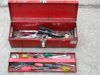 19" Metal Tool Box with 41 Assorted Tools ~ all for $55.00