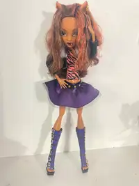 Monster High Clawdeen Wolf Frightfully Tall Doll 17"