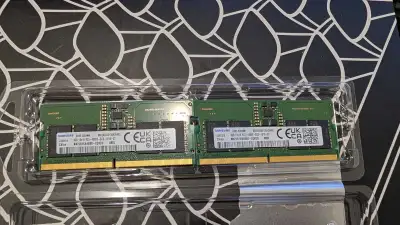 16 GB(8x2) DDR5 laptop ram , View more