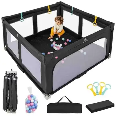 Foldable Baby Playpen | With Mat, View more