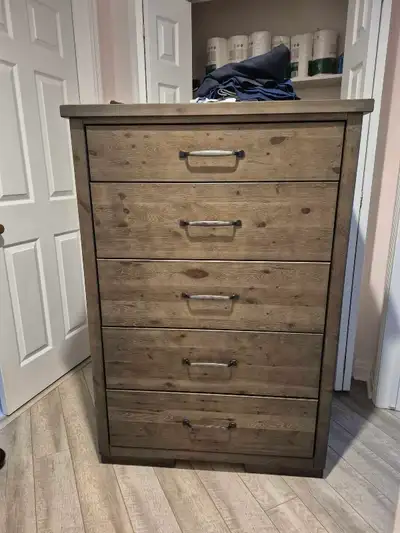 Tall wood dresser, View more