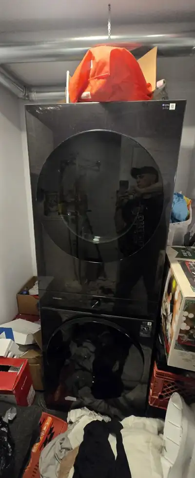 Brand new Samsung stackable washer, and dryer, View more