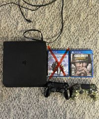 PS4 with Call of Duty 2 controllers