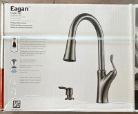 NEW PFISTER Pull-Out Faucet with Soap Dispenser Stainless Steel