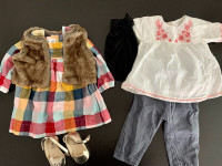 6 piece clothing and accessories (6-12 months)