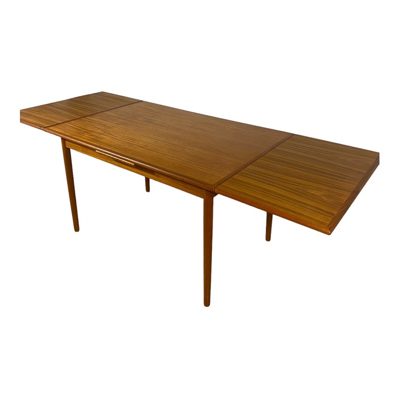 Vintage Teak Mid Century Modern 1960s Danish Dining Table Dining