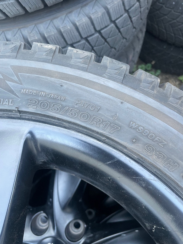 17” OEM Audi A3 wheels 205-50-17 Bridgestone blizzak winters   in Tires & Rims in Markham / York Region - Image 4