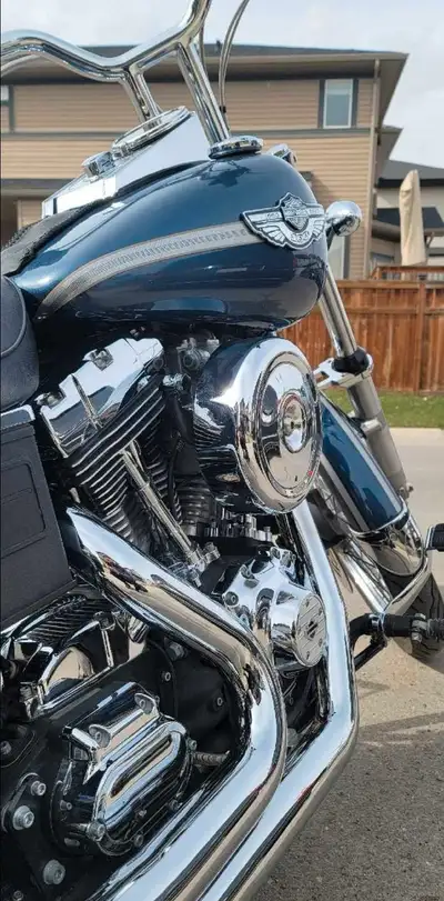 100th Anniversary Harley Davidson Dyna Wide Glide for sale. -88" to 100" S&S big bore kit -12" Stree...